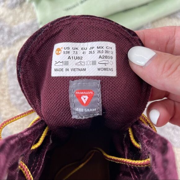 Off-White (Virgil Abloh) x Timberland 6” Limited Edition Velvet Boots FW18 - Picture 6 of 15